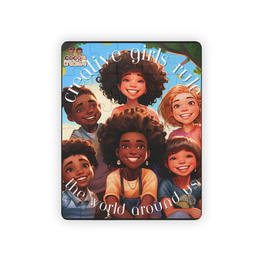 Creative Girls Rule The World Kids' 30 Piece Puzzle