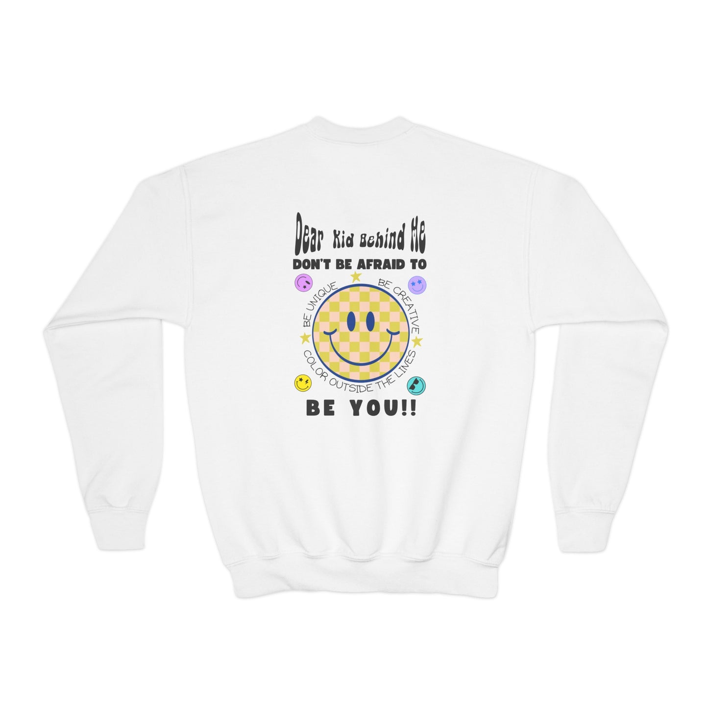 Dear Kid Behind Me Youth Crewneck Sweatshirt