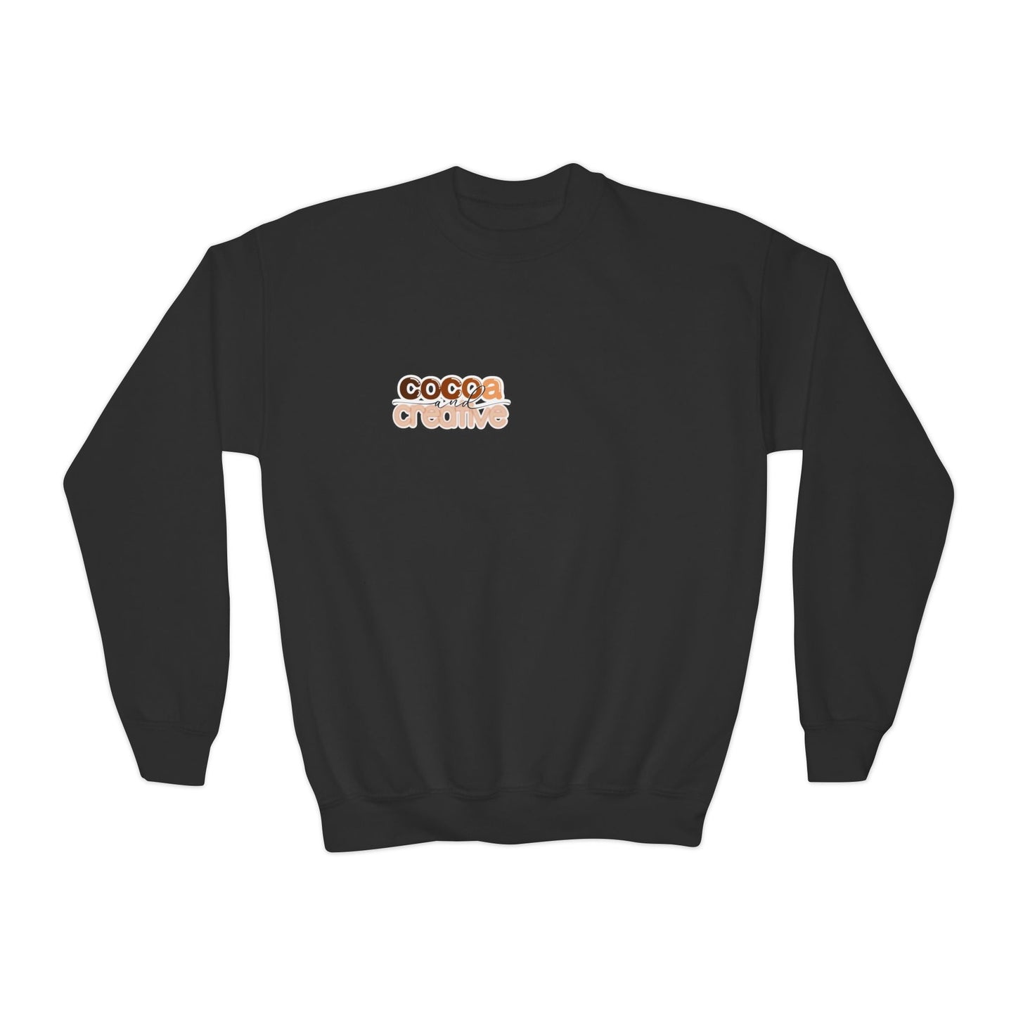 Cocoa and Creative Youth Sweatshirt | Front and Back Design