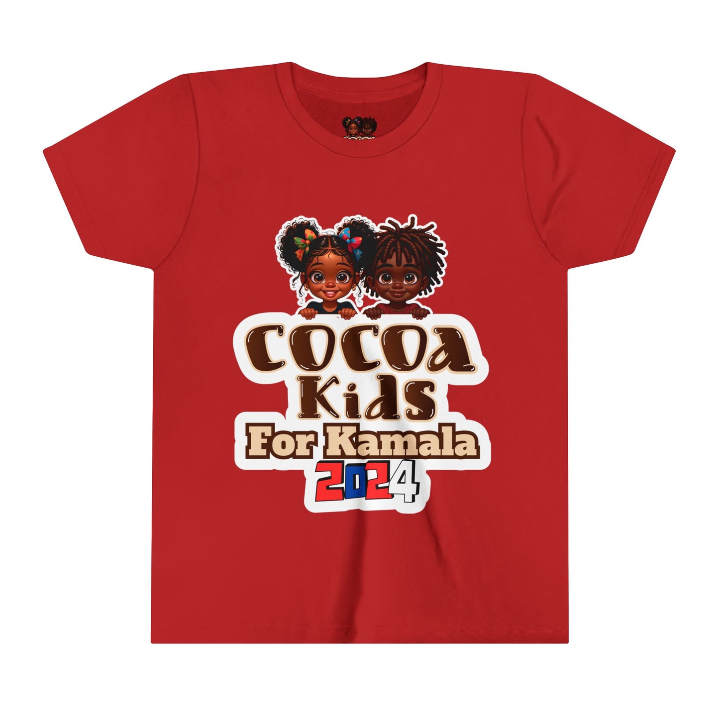 Cocoa Kids For Kamala Youth Presidential Tee