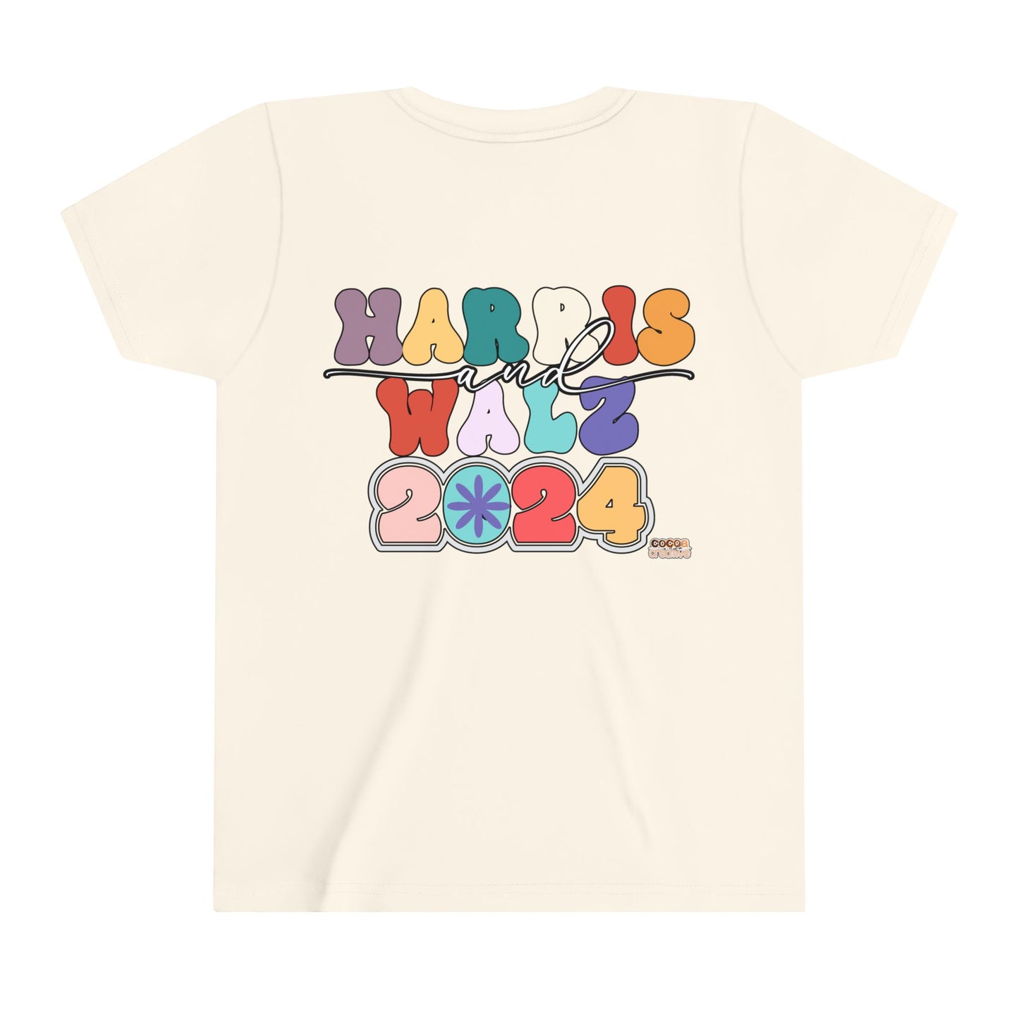 Harris and Walz 2024 Front and Back Youth Tee