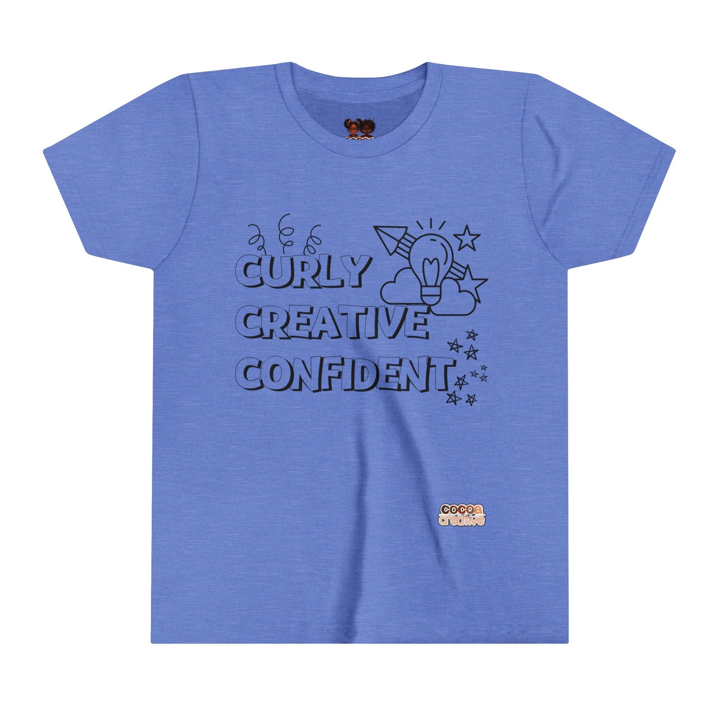 Curly Creative and Confident Youth Tee