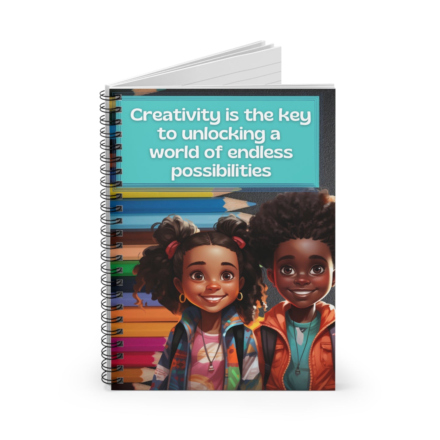 Creativity is the Key Spiral Notebook