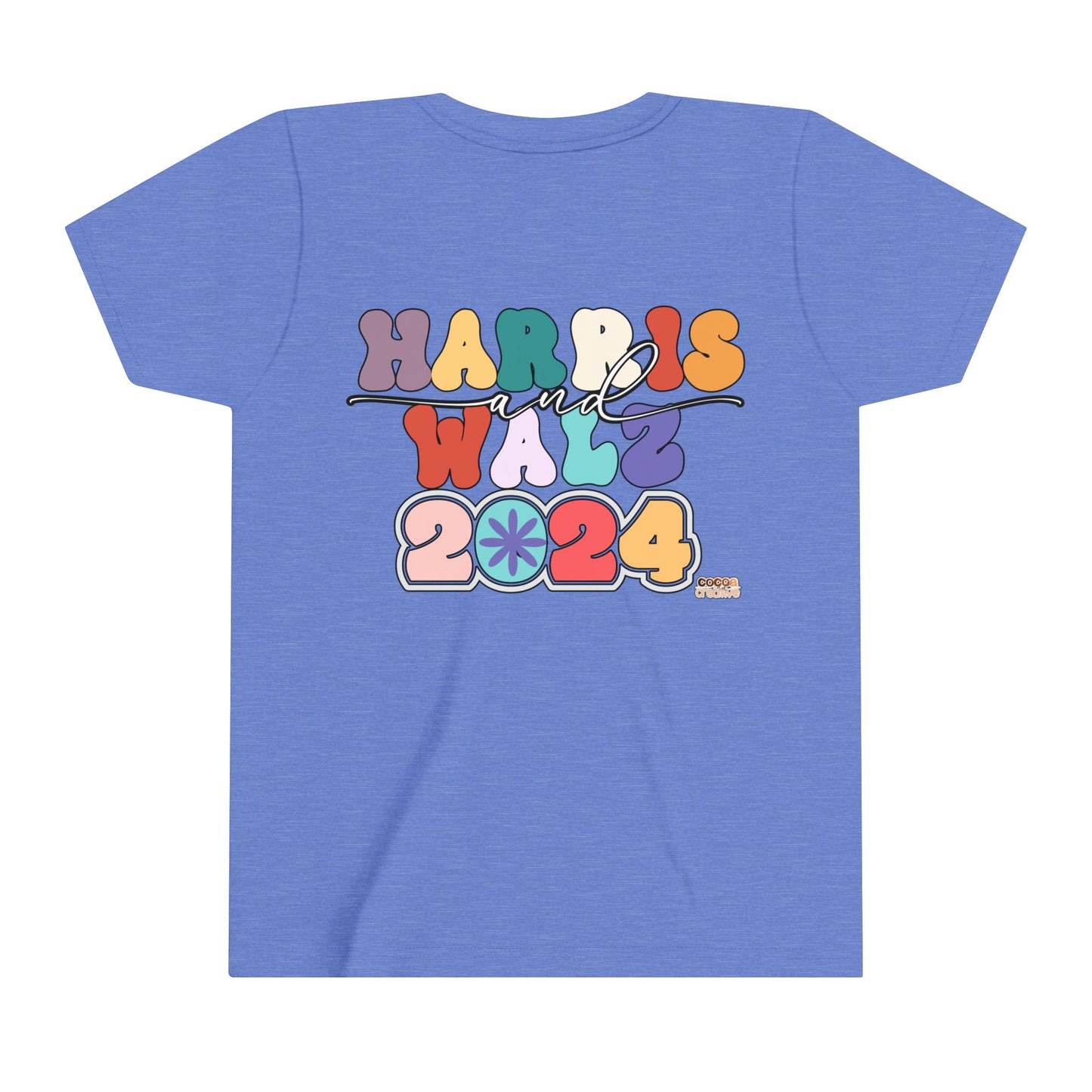 Harris and Walz 2024 Front and Back Youth Tee