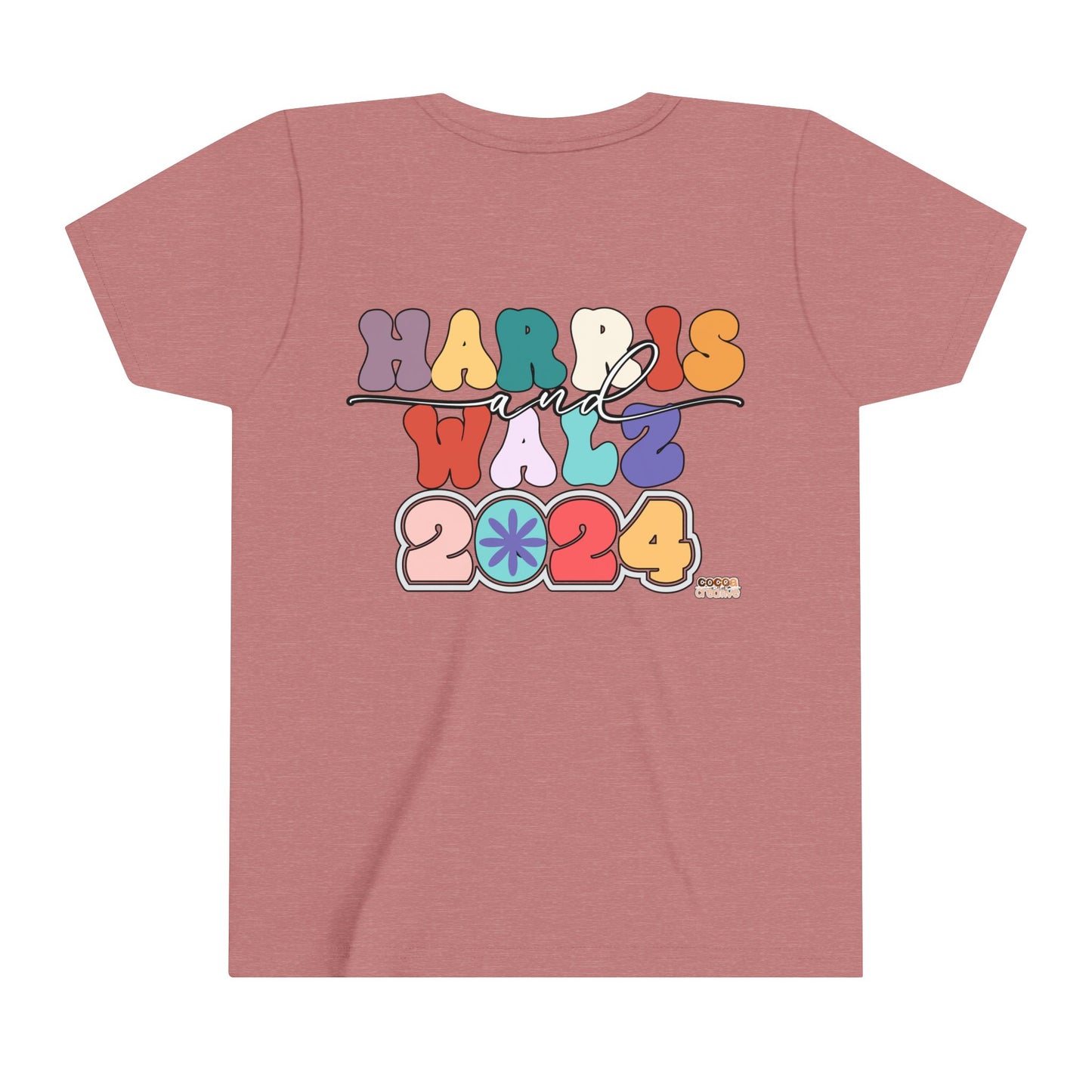 Harris and Walz 2024 Front and Back Youth Tee