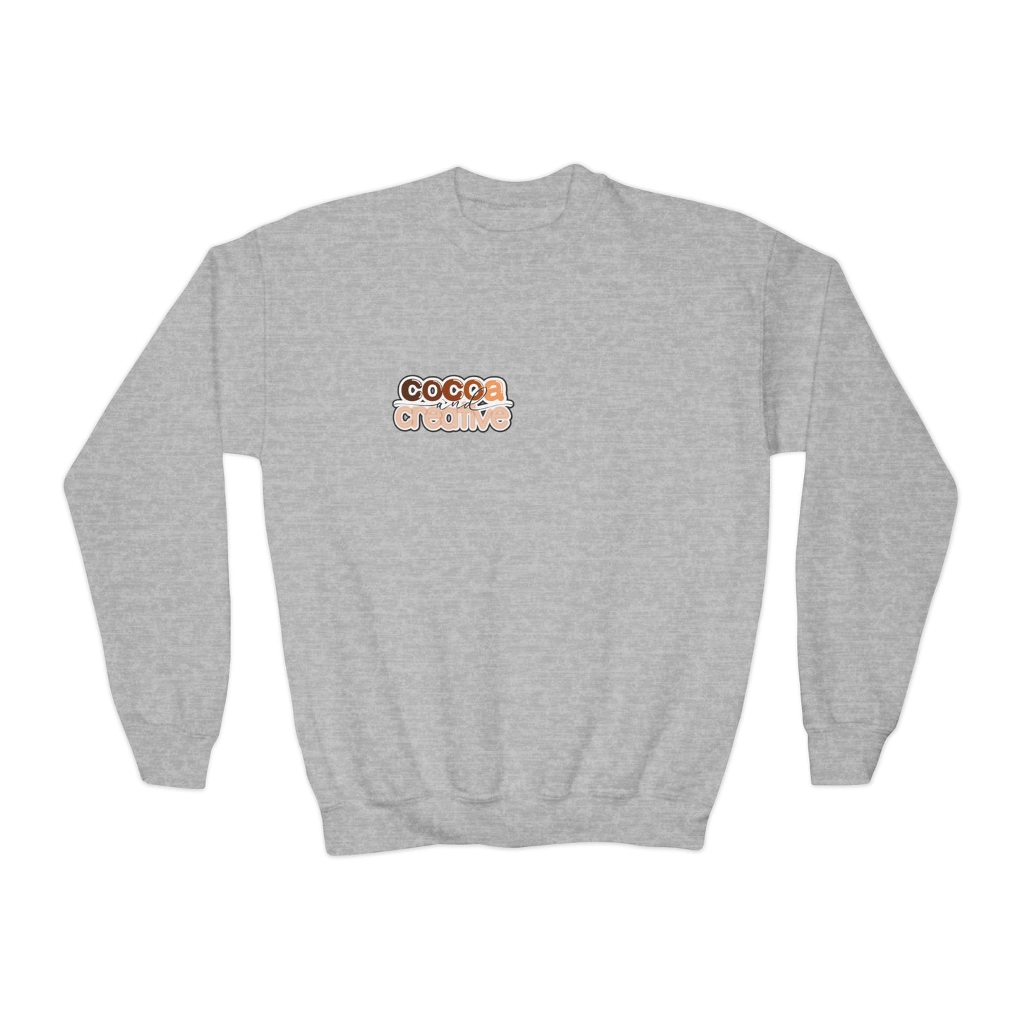 Cocoa and Creative Youth Sweatshirt | Front and Back Design