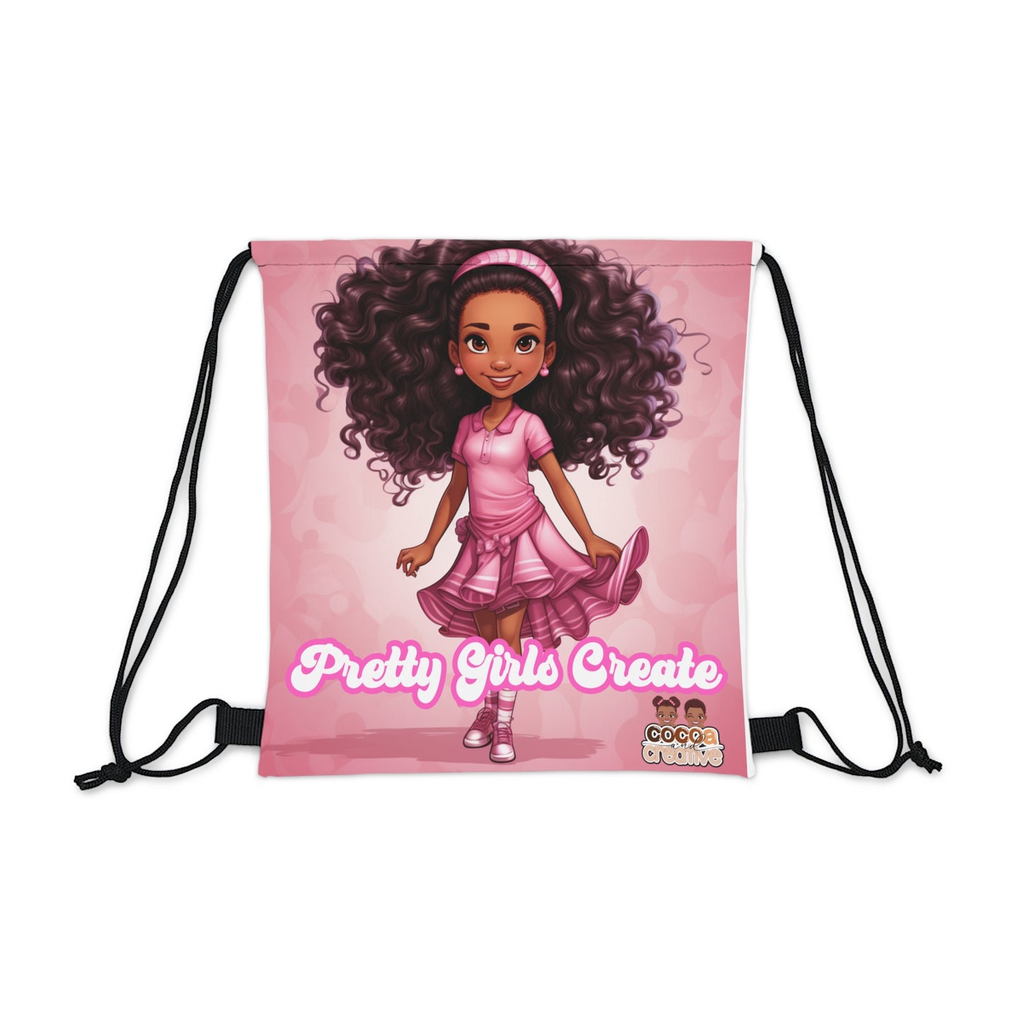 Pretty Girls Create Drawstring Bag