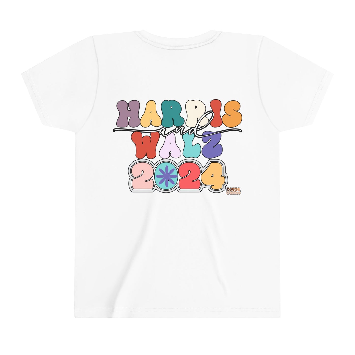 Harris and Walz 2024 Front and Back Youth Tee