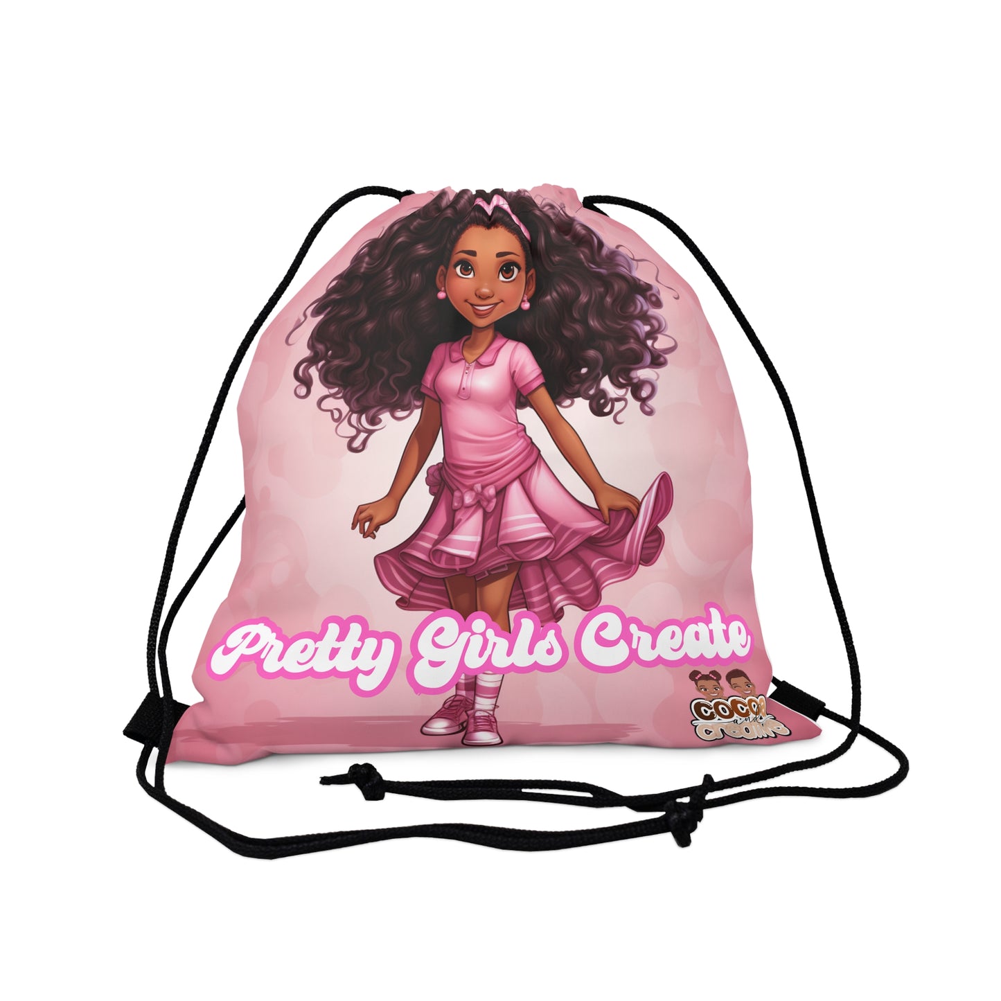 Pretty Girls Create Drawstring Bag