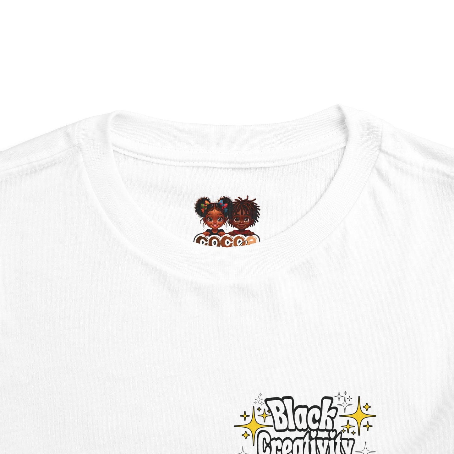 Black Creativity is Limitless Toddler Short Sleeve Tee | White