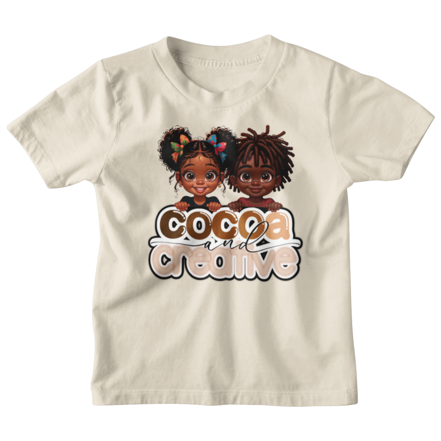 Cocoa and Creative Youth Tee | Black Outline