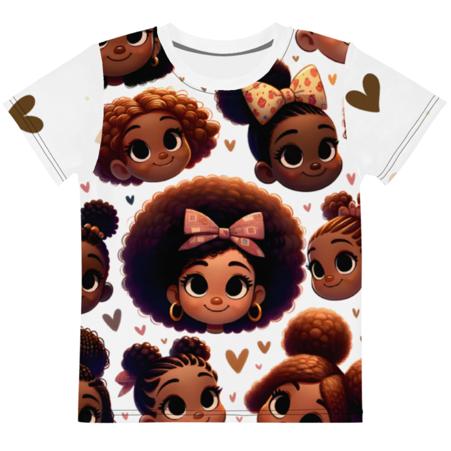 Faces of a Black Girl Toddler Tee