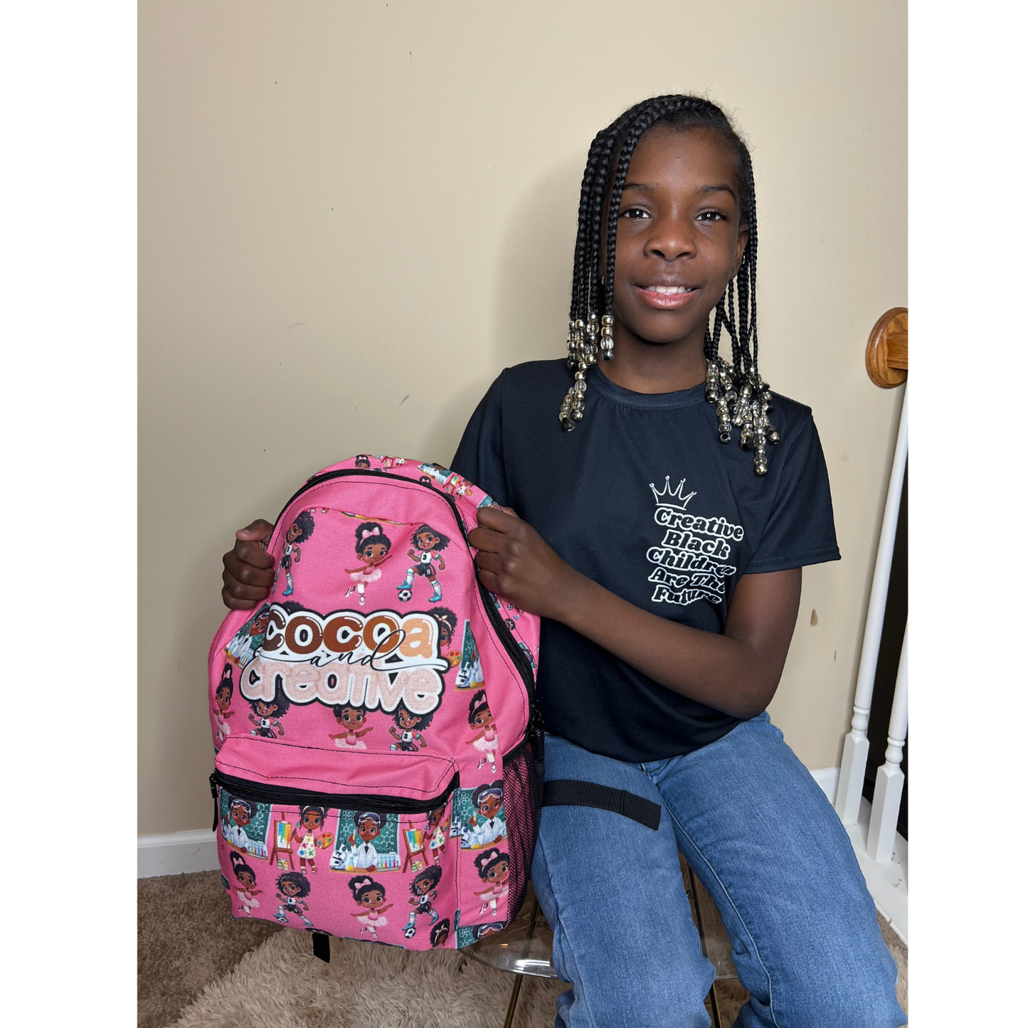 Creative Black Girl Magic Backpack