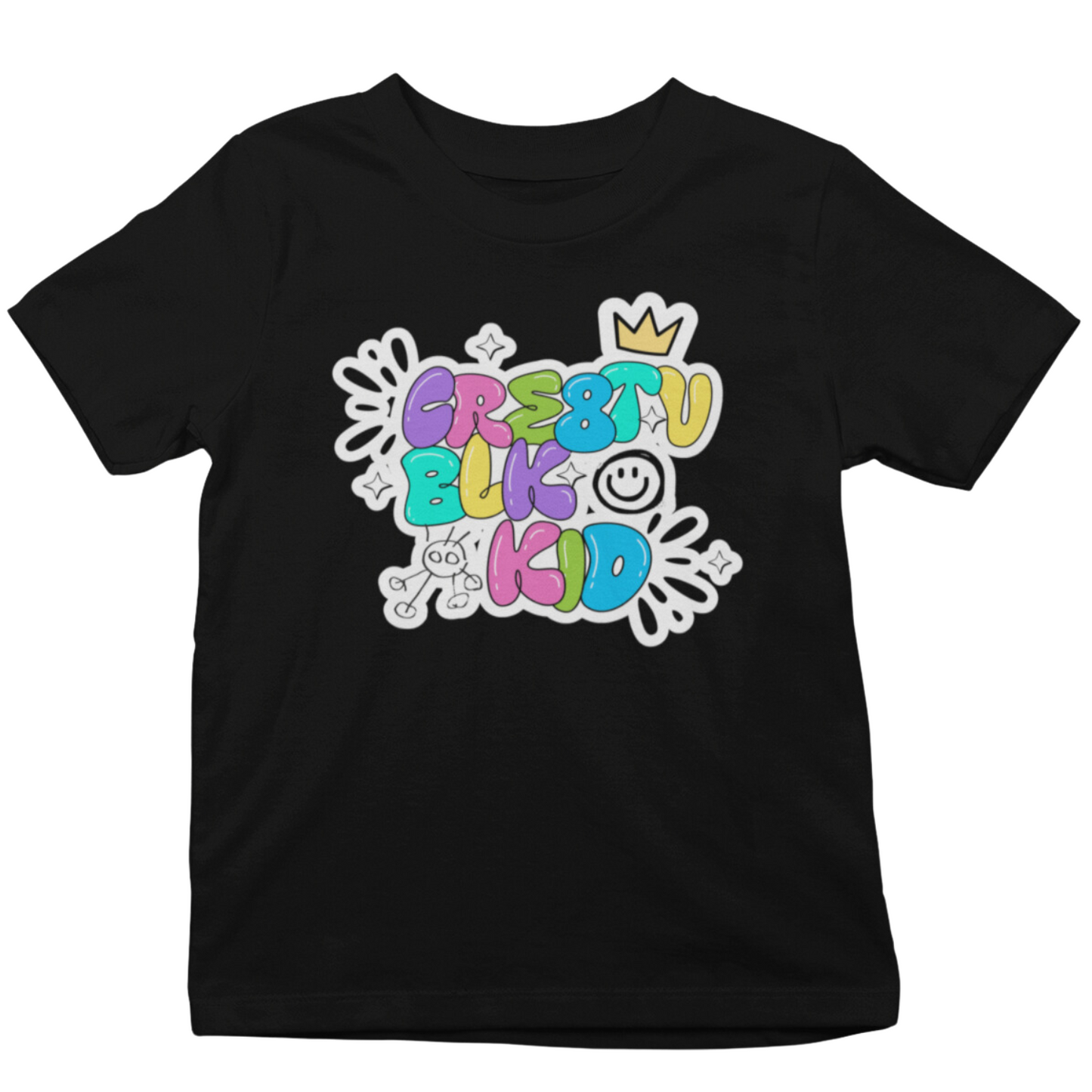 CRE8TV BLK Kid Youth Tee - Black