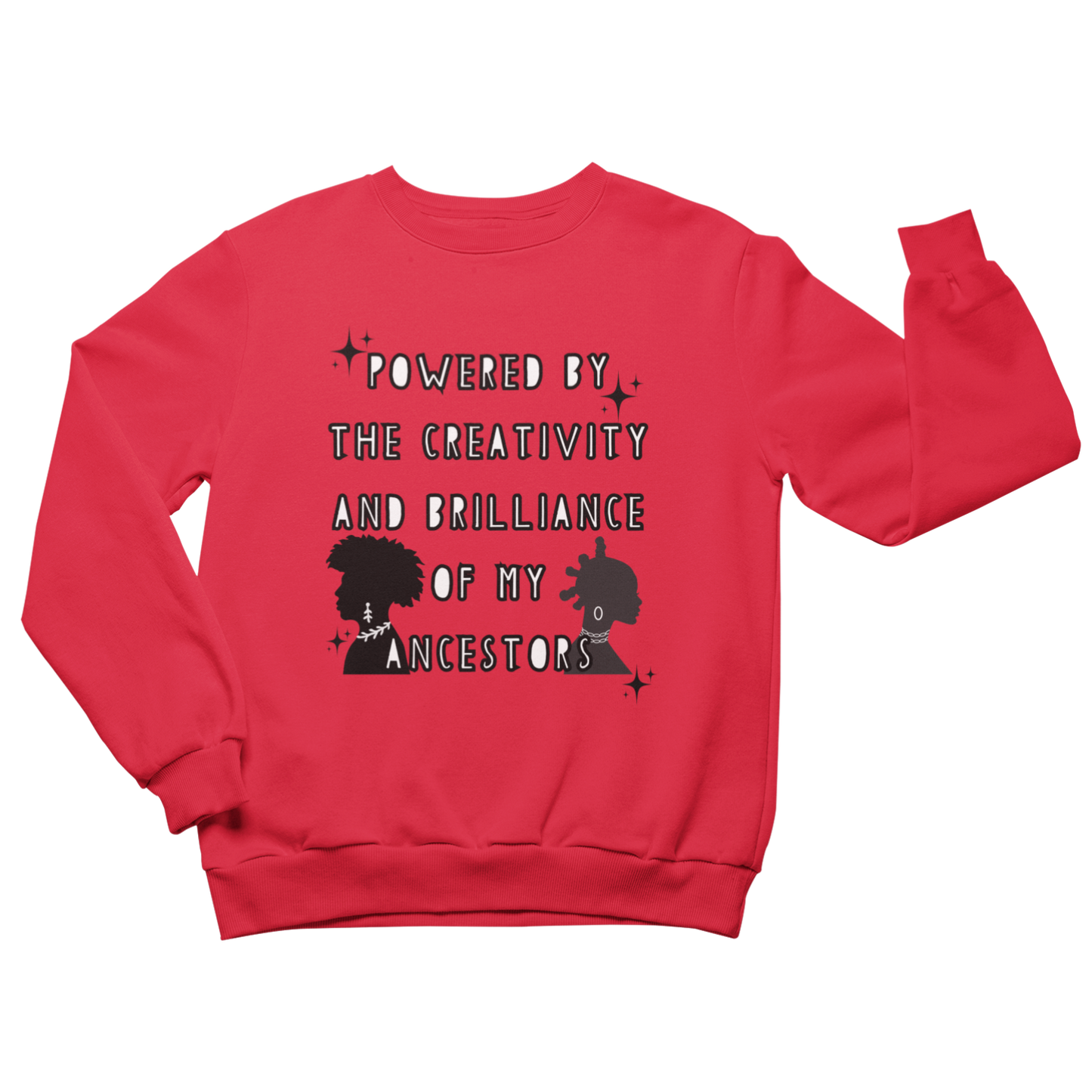 Powered By My Ancestors Youth Crewneck Sweatshirt