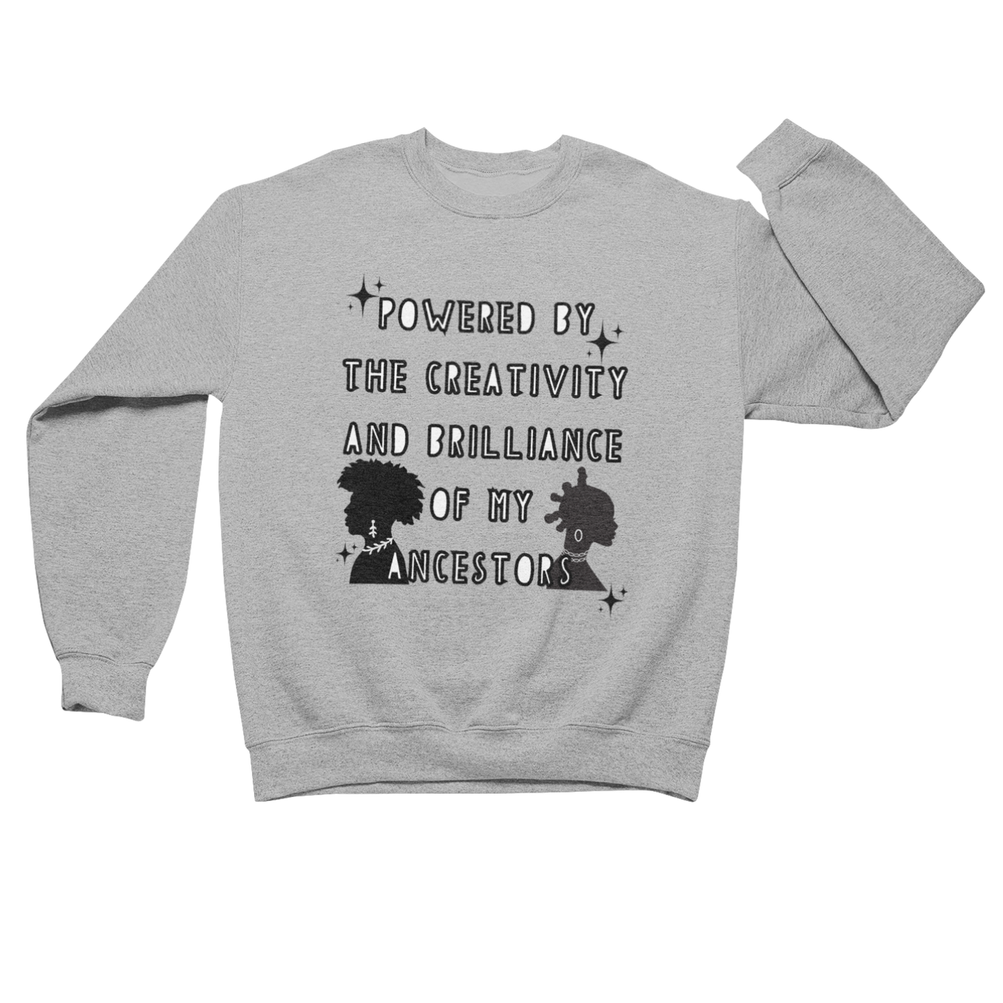 Powered By My Ancestors Youth Crewneck Sweatshirt