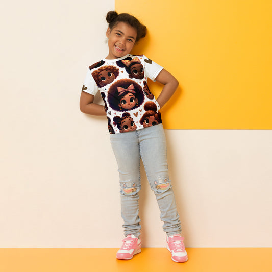 Faces of a Black Girl Toddler Tee