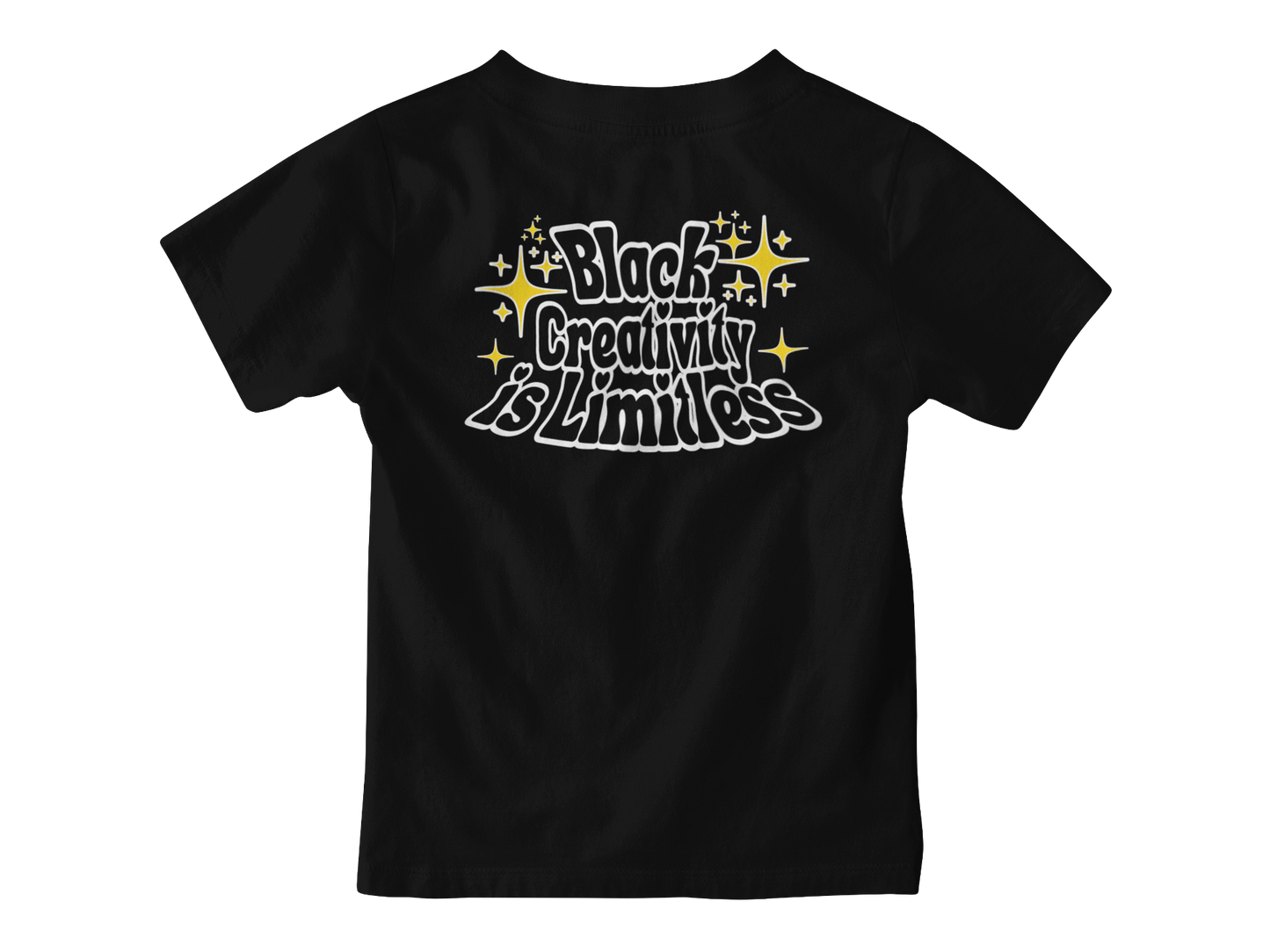 Black Creativity is Limitless Toddler Short Sleeve Tee | Black